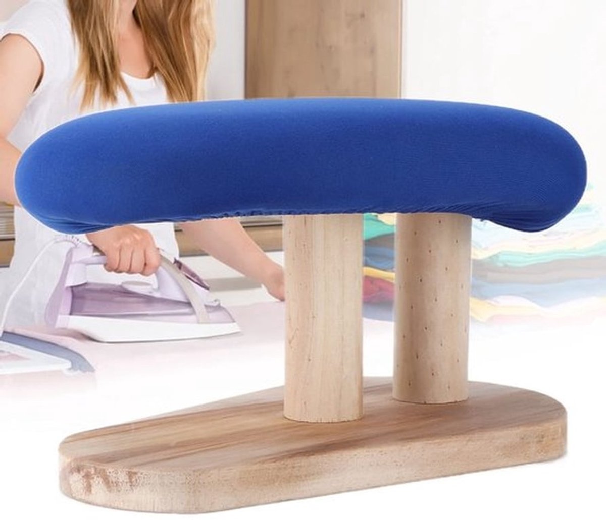 Strijkplank Draagbaar - Mini Strijkplank - Ruimtebesparend - Stabiel en Duurzaam - Comfortabele Warmteafvoer - Hoogwaardig Grenenhout - Strijktafel