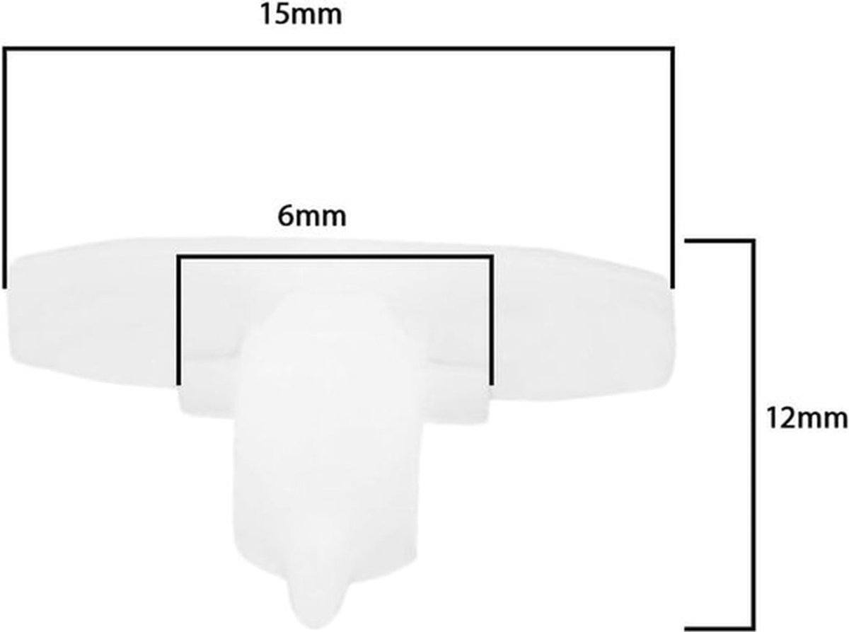 Auto Voordeur Weerstrip Seal Clips - Bevestigingsmiddelen - Compatibel met Transporter T5 T6 - 20 stuks - Grijs - Automotive - Retainers Clips - Geschikt voor VW - Grijs Model.