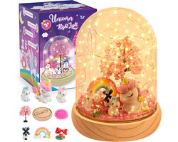 Wootoy Knutselset voor Kinderen - Doe-het-zelf Nachtlampje - Eenhoorn Lamp voor Meisjes - Knutselpakketten - Speelgoed - Verjaardags Cadeaus van 3+ Jaar