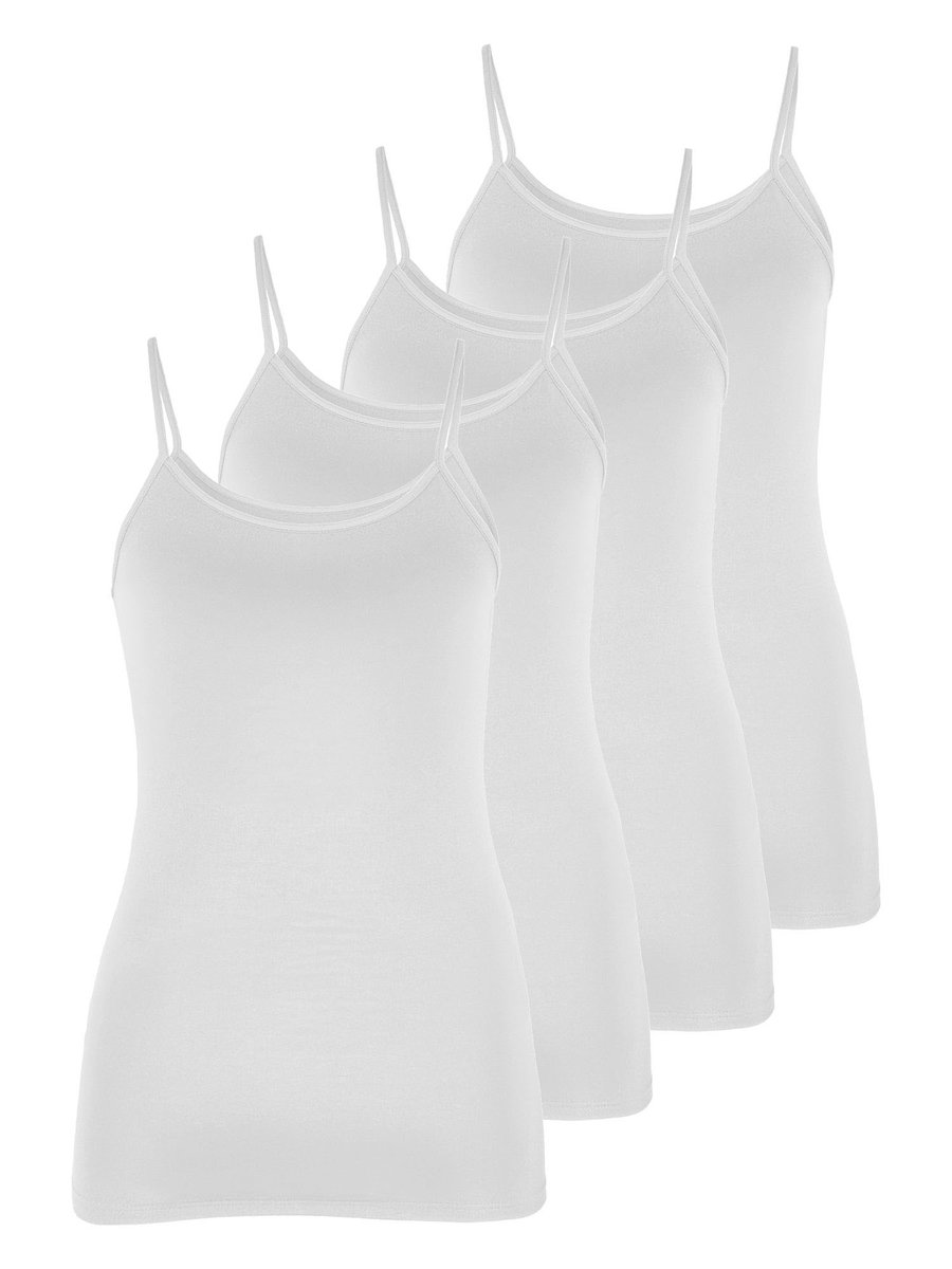 4-pack Hemdje met spaghettibandjes Motion