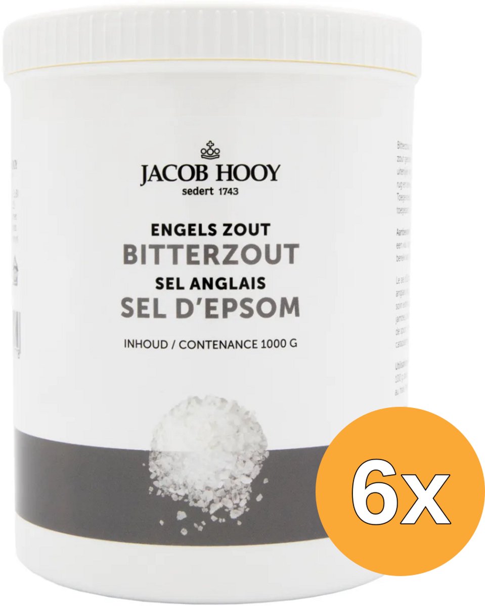 6x Jacob Hooy Bitterzout/Engelszout (1000 gr)