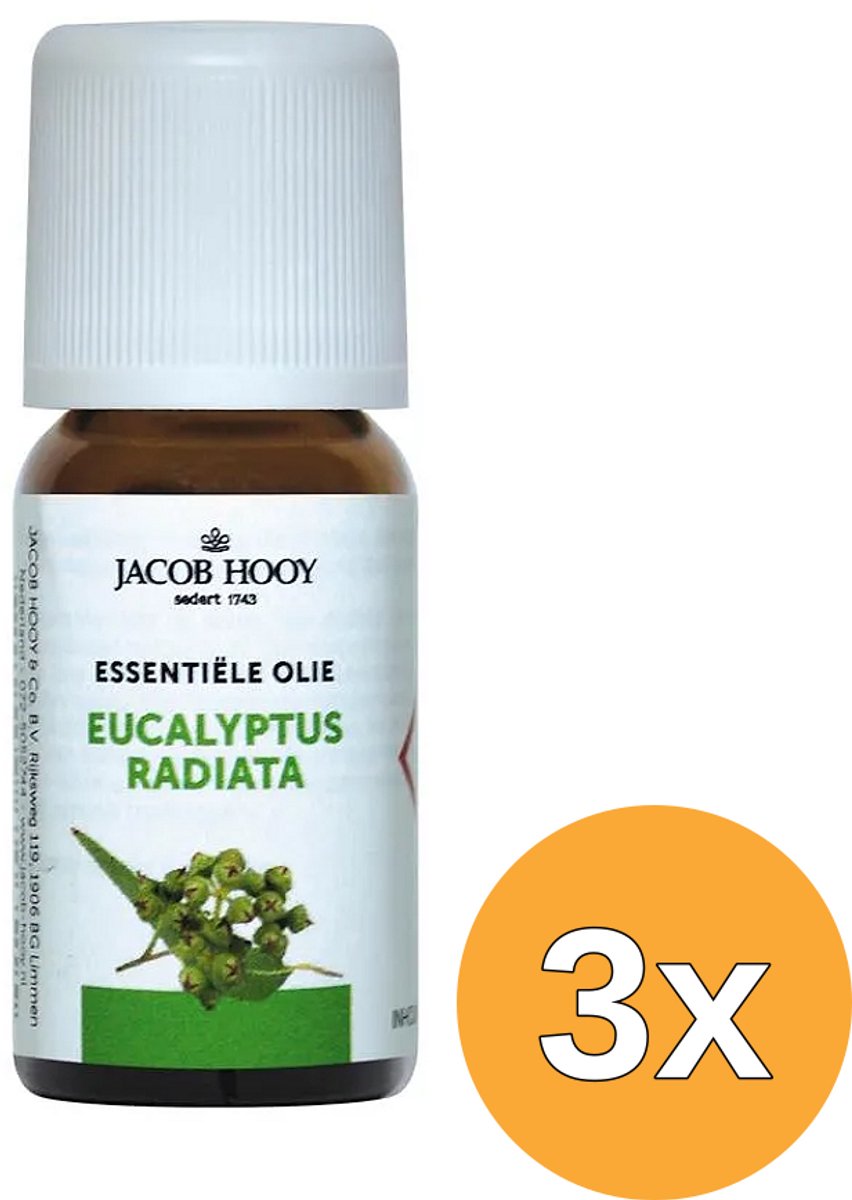 3x Jacob Hooy Eucalyptus radiata olie (10 ml)