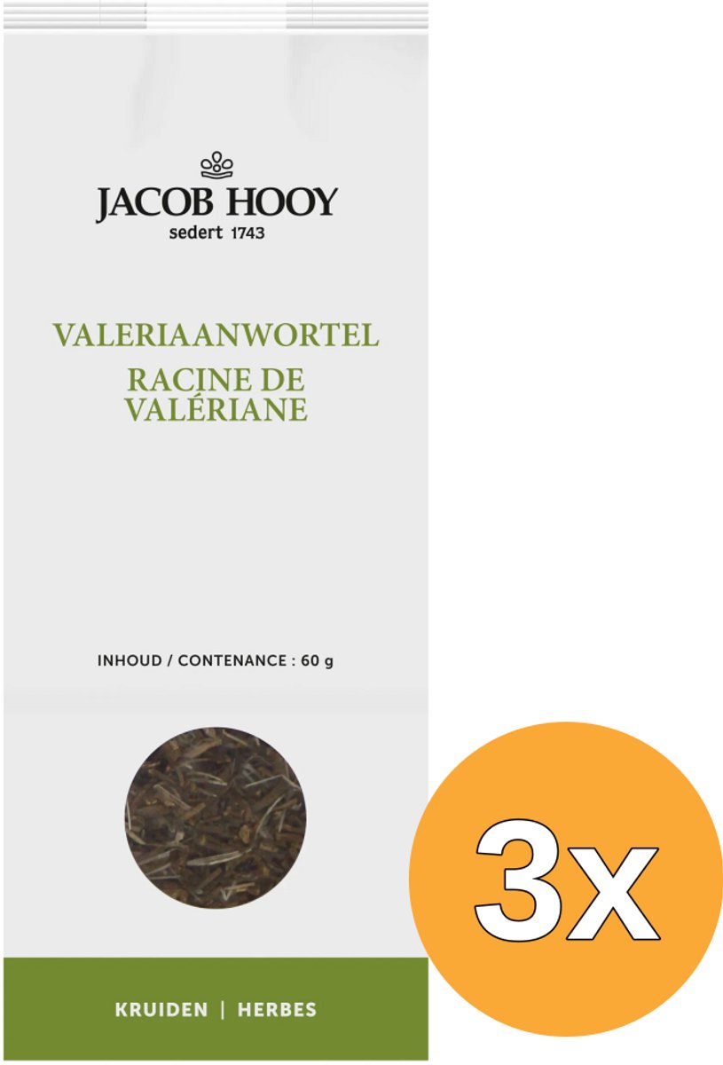 3x Jacob Hooy Valeriaanwortel (60 gr)