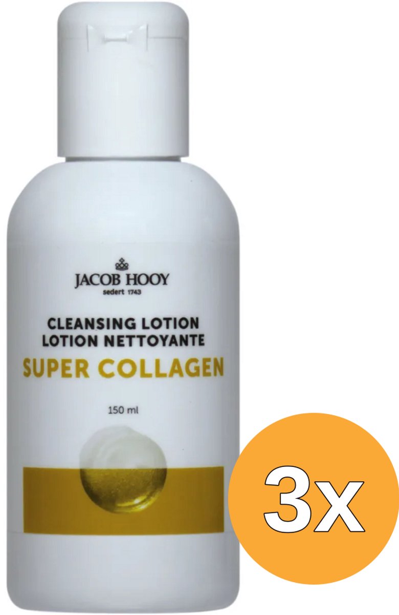 3x Jacob Hooy Super Collageen Cleansing Lotion (150 ml)