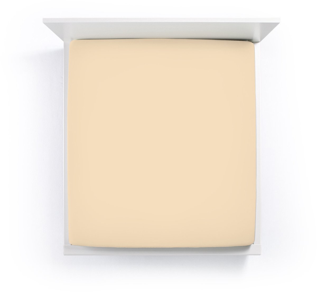 Bella Donna Jersey La Piccola Topperhoeslaken 100x190-200 cm champignon-0115