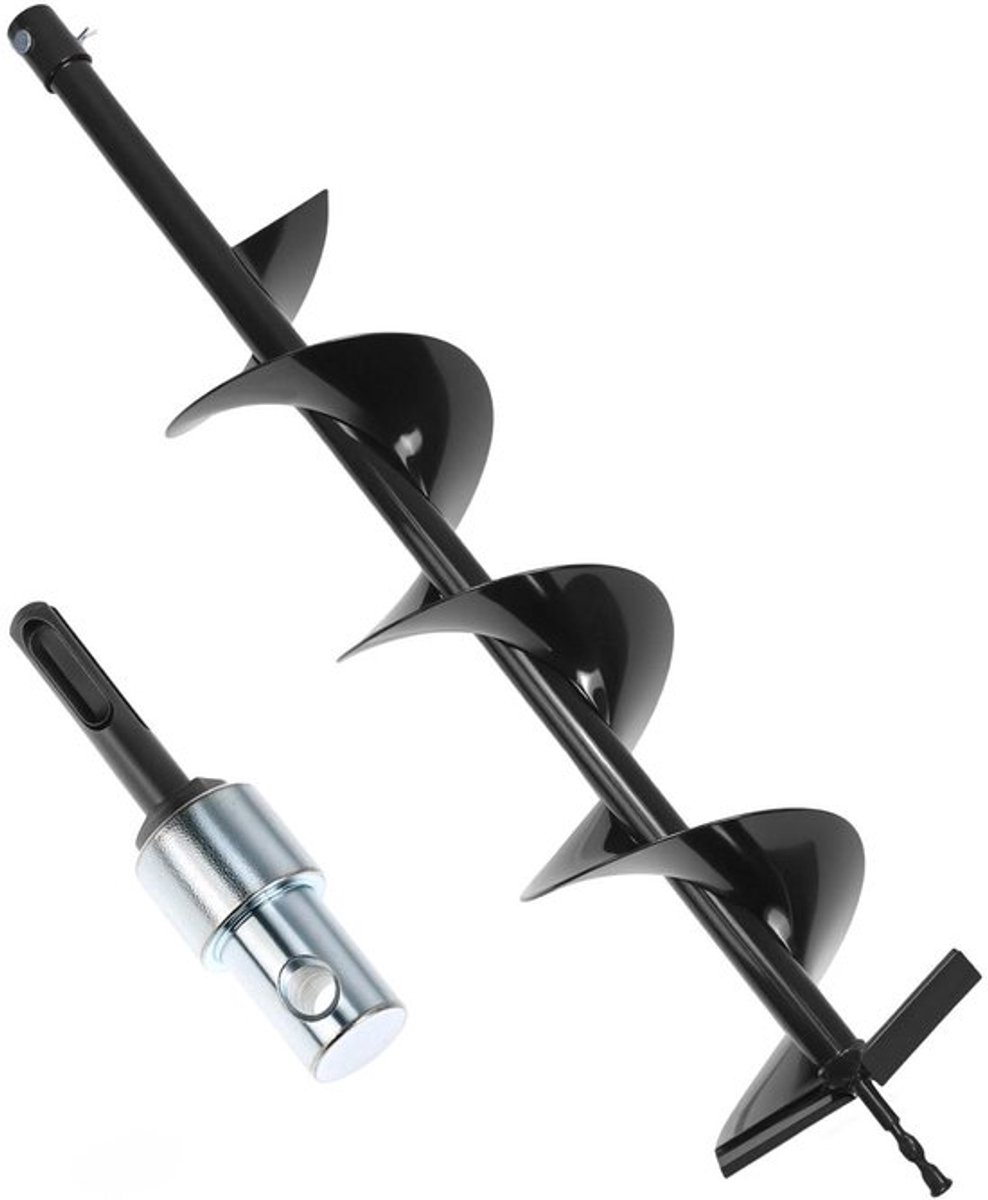 Grondboor ⌀ 150 mm met Adapter - 80 cm voor het Boren van Gaten en Planten van Bomen