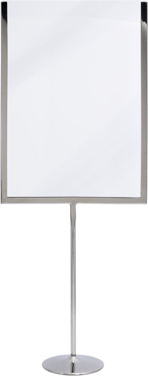 Securit® U-vormige A4-posterlijst van metaal en krijtbord