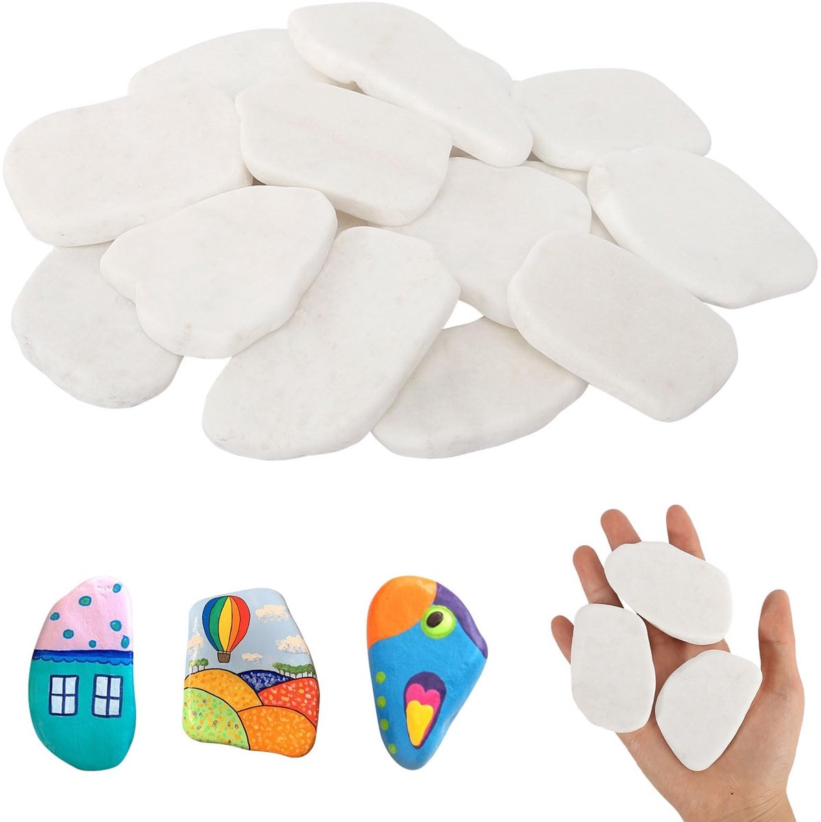Solidchoice - Set van 15 Verfstenen voor Creatieve Projecten