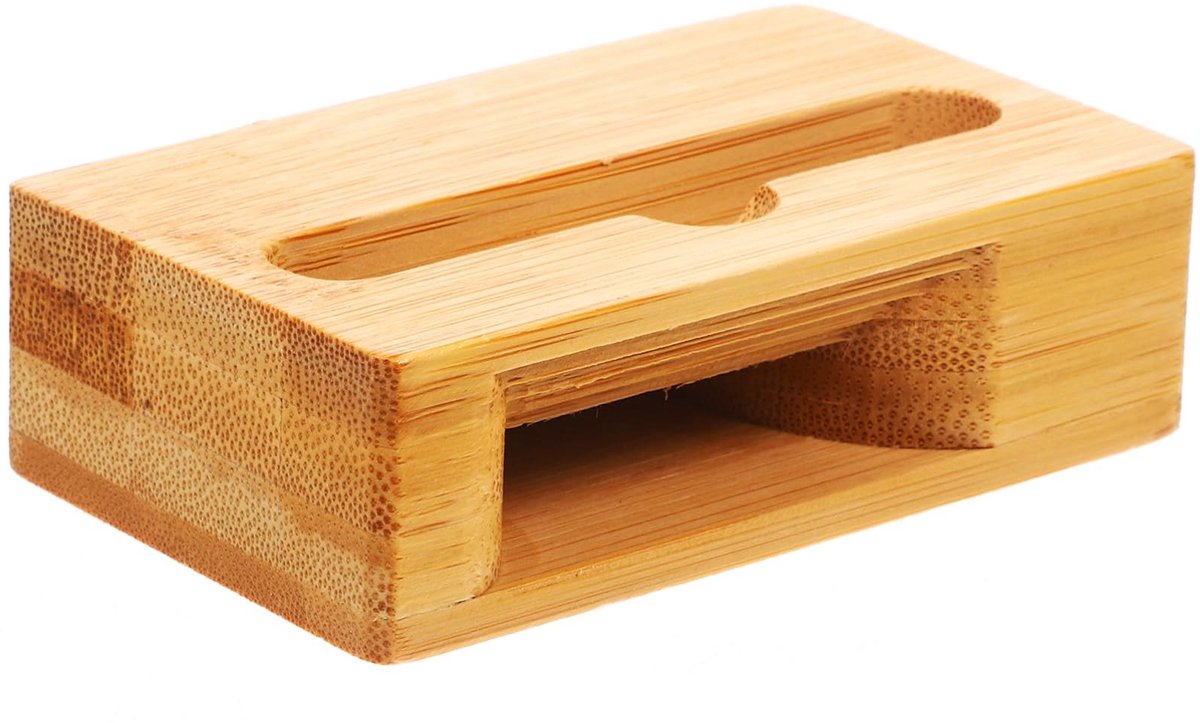 Solidchoice - Houten Telefoon Houder met Geluidversterker