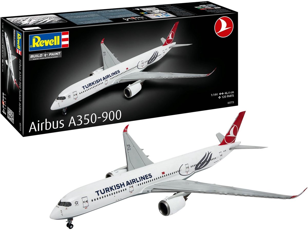 Solidchoice - Airbus A350-900 Model Kit Scale 1:144 (Turkish Airlines)