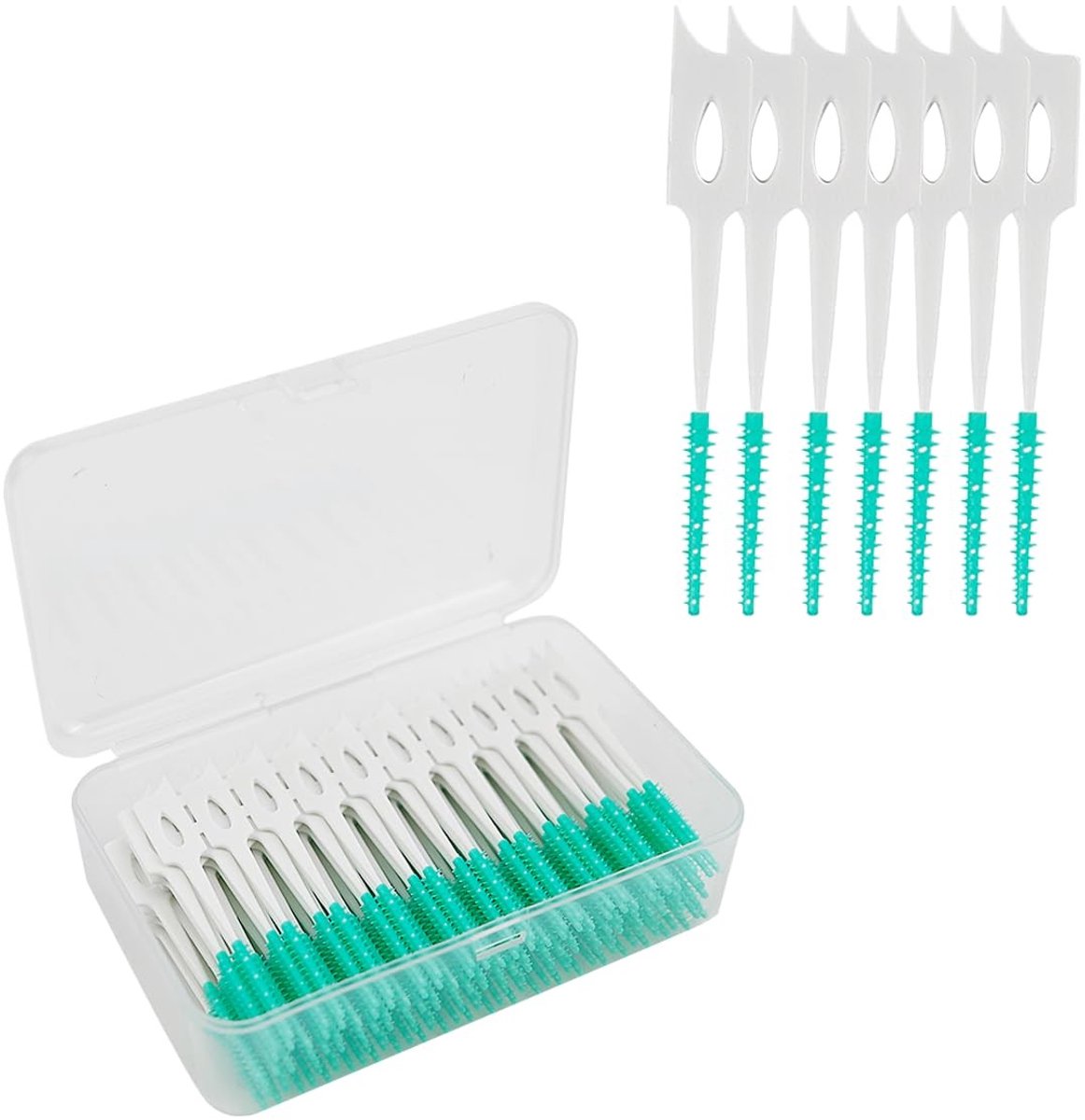 Solidchoice - 160 Stuks Interdentale Borstels en Tandenstokers