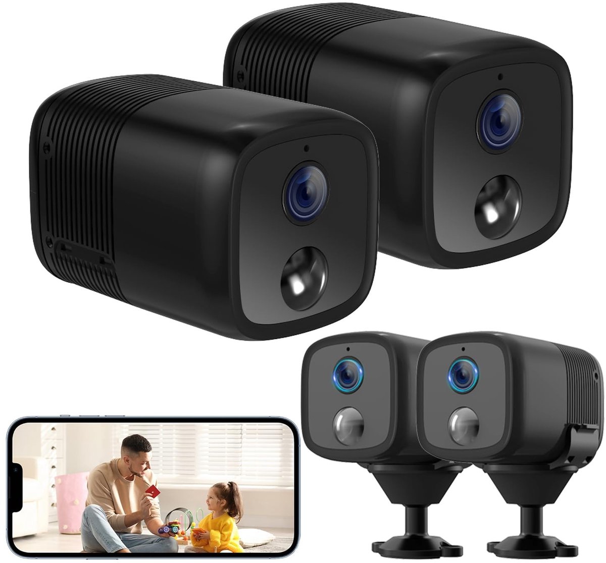 Solidchoice - Draadloze Spy Camera met 1080P HD en Nachtzicht