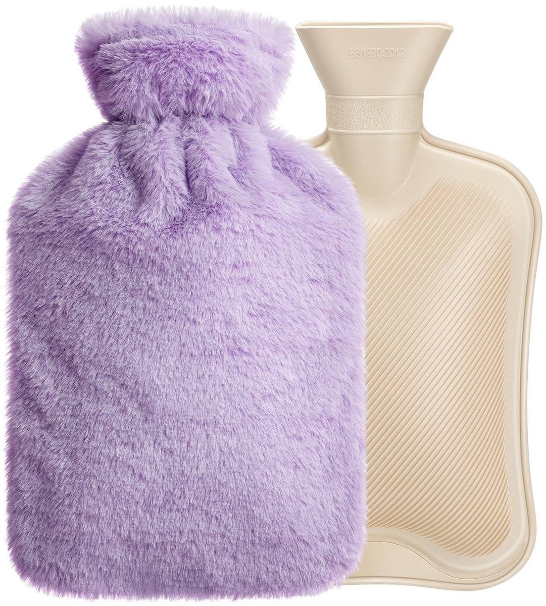 Solidchoice - Warmwaterkruik met Zachte Overtrek 1.8L voor Pijnverlichting