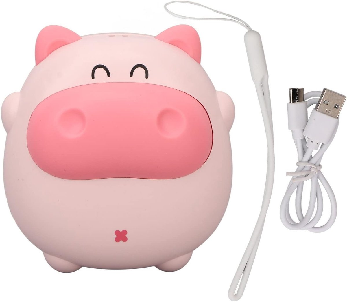 Schattige roze handwarmer met USB, oplaadbare elektrische handwarmer voor koude dagen, ideaal als verjaardagscadeau en voor onderweg