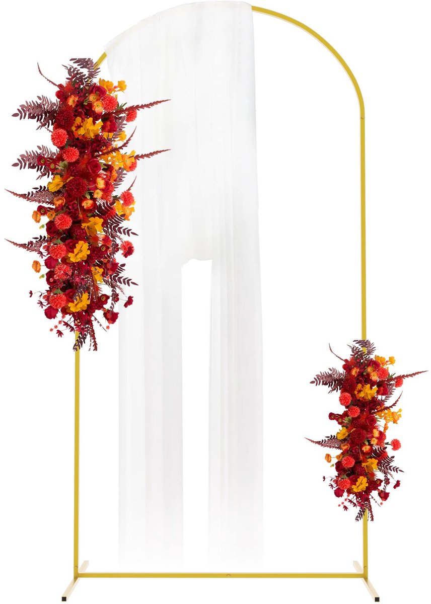 Solidchoice - Gouden Metalen Bruiloft Boog voor Ceremonies en Feesten