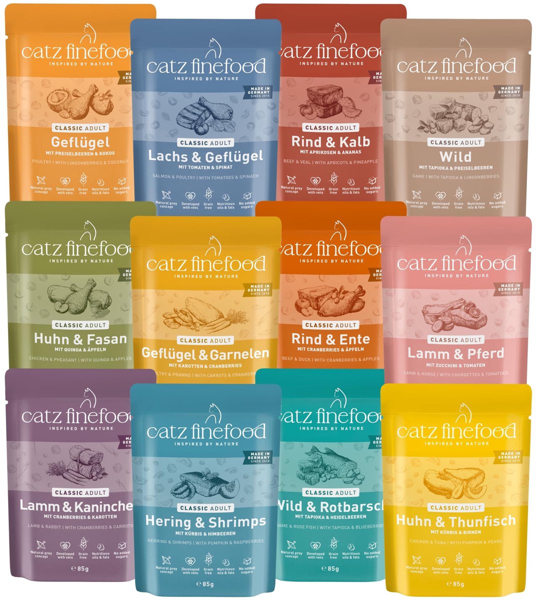 Solidchoice - Classic Mix Pack Nat Kattenvoer, 24 x 85 g