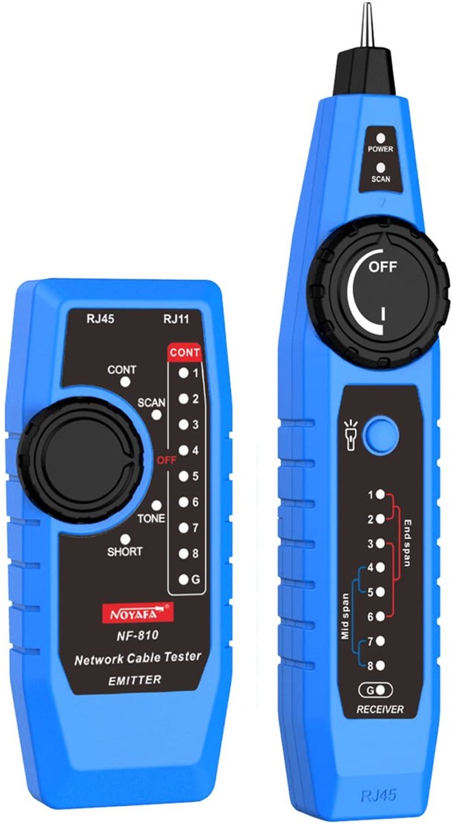 Solidchoice - Multifunctionele Netwerkkabeltester voor RJ11 en RJ45