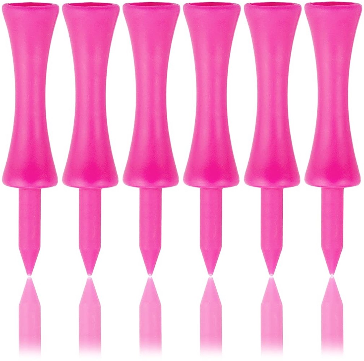 Solidchoice - Set van 100 Lange Golf Tees van Plastic in Roze