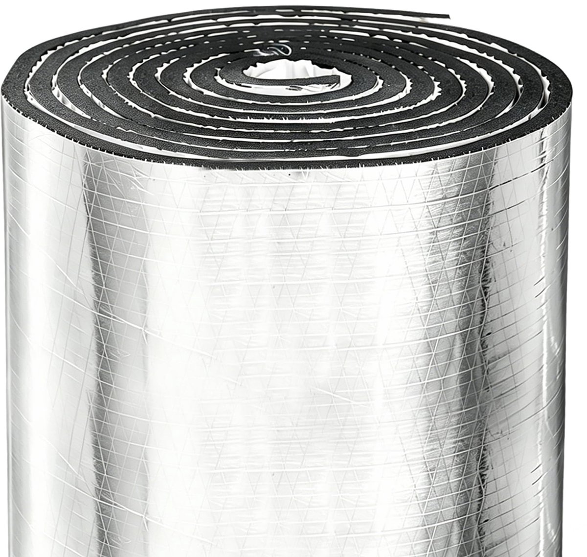 isolatiestof, 5 mm, zelfklevende aluminium isolatie met rubberen coating, warmte-isolatie, geluidsisolatie, dampscherm voor verwarming, caravans, ramen, dak, vloer, 40 cm x 5 m