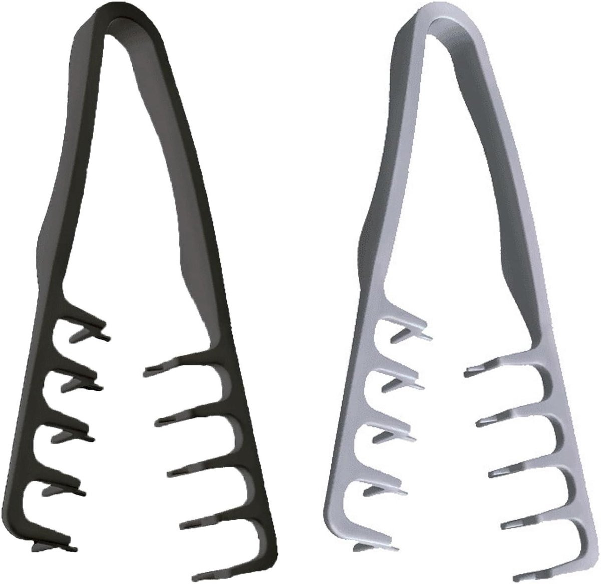 Textuurkam - Volume kam - Haar stylen - Z-vorm design - 10 x 10 x 1 cm - Zwart