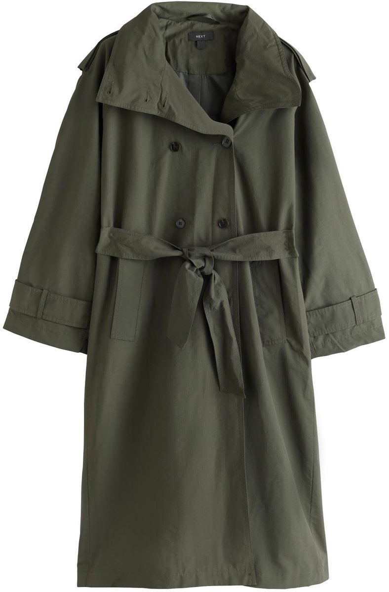 Next - Dames - Regenbestendige trenchcoat - Groen