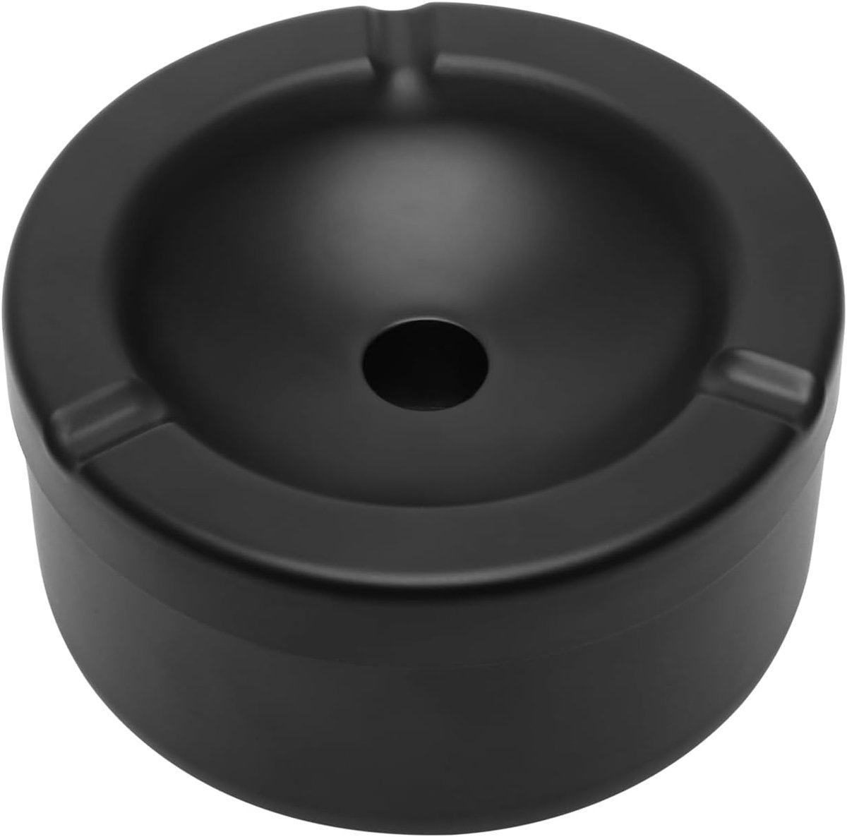 Asbak met deksel, roestvrij staal, ronde asbak voor binnen en buiten, draagbare asbak voor tuin, huis, bar