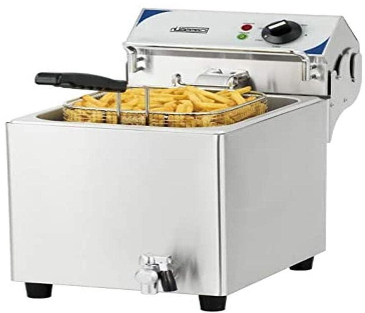 Elektrische Friteuse - Frituurpan - Lekker Frituren - Met Afvoerventiel - 7 Liter - Roestvrij Staal