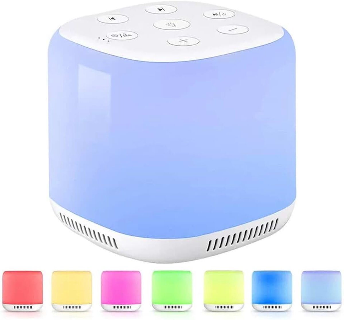 Noise Machine, draagbare geluidsnachtlampje, 34 rustgevende geluiden, USB-oplaadbaar en auto-off-timer, duilende zeeruis et