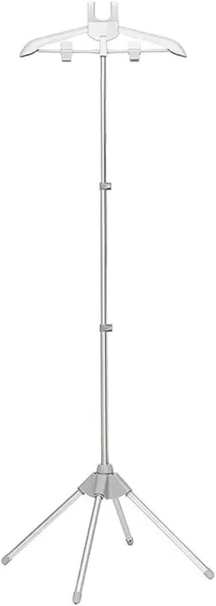 Strijkijzerhouder - Strijkplank houder - Strijken opbergen - Verstelbaar en draagbaar - Tot 160 cm - Grijs