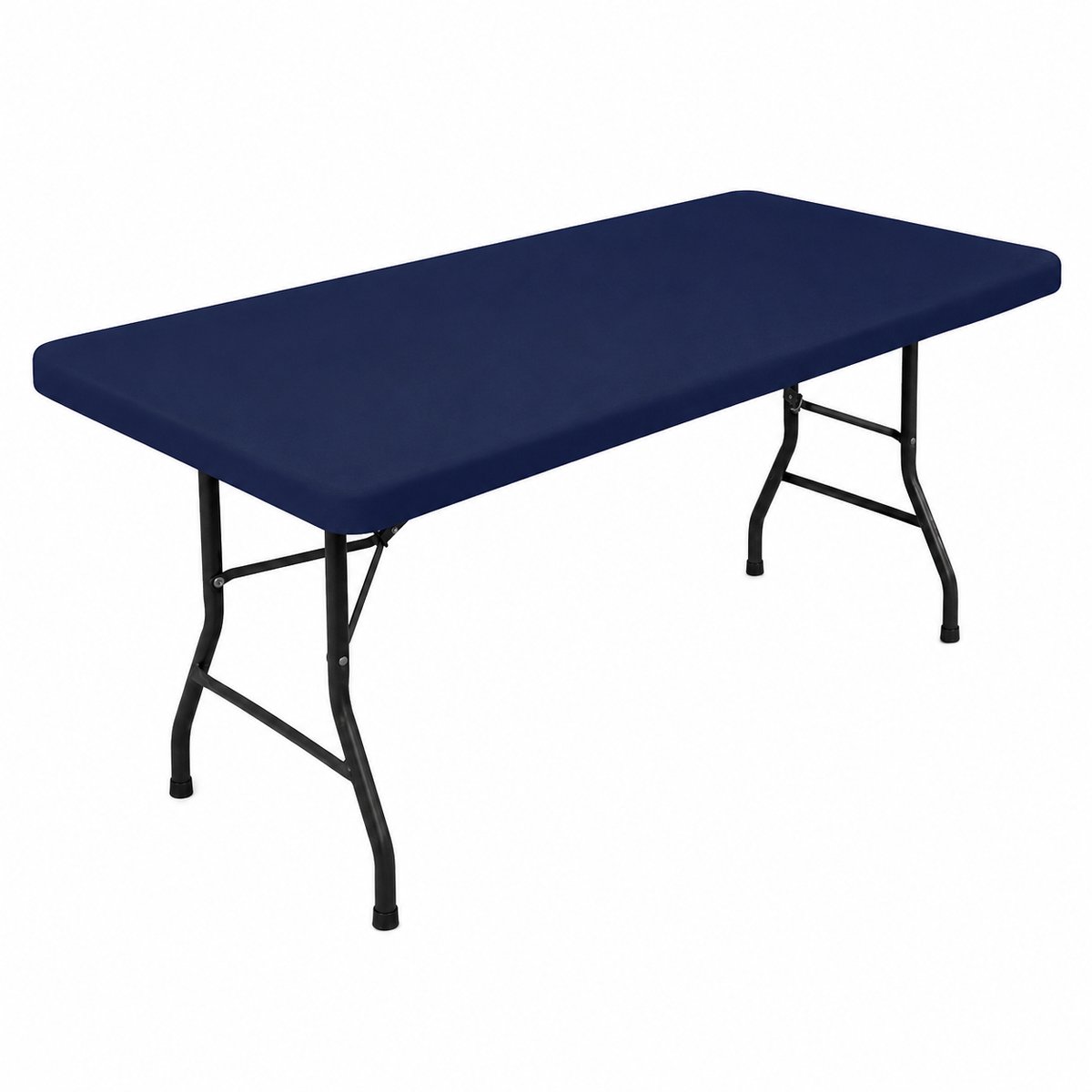 Home & Marker – Picknicktafelhoes Elastisch – Tafelkleed met Elastiek – Tafelhoes voor Picknicktafel – Duurzaam & Machinewasbaar – Voor Tuin, BBQ, Camping & Feest – Marineblauw – TABLINA