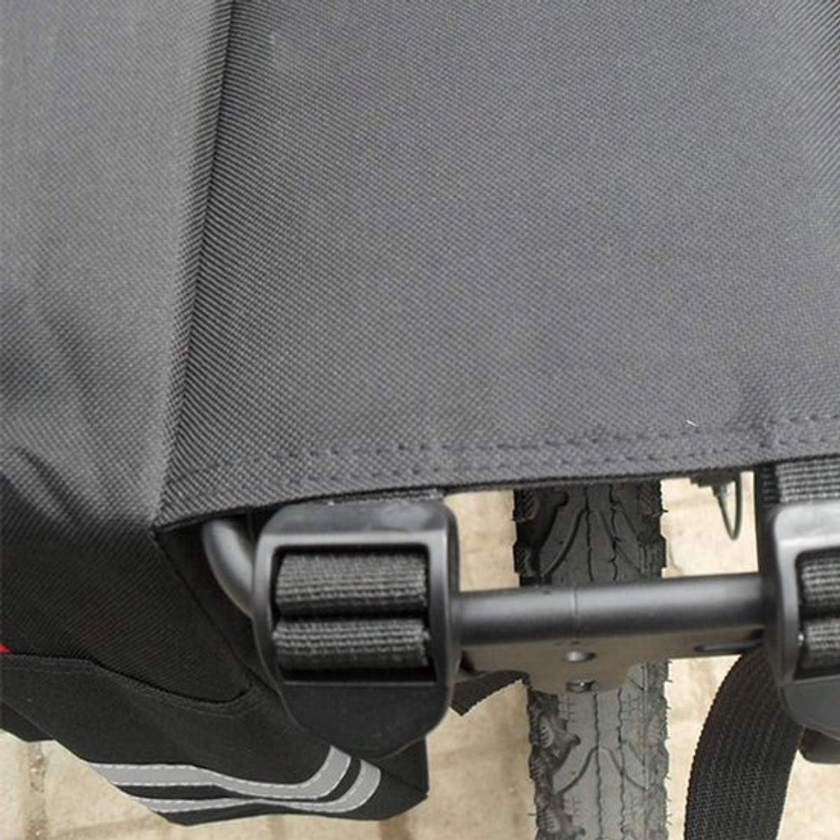 Dubbele Fietstas voor Bagagedrager, Kofferbaktas voor Fietsen - Outdoor Picknicktas in Zwart
