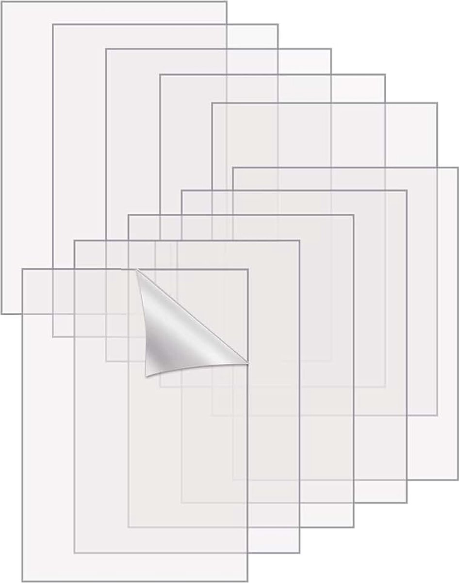 10 Stuks Transparante Acrylbladen 13 x 18cm Perspex Duidelijk Acryl Plastic Blad voor Kunstontwerp Ambachtelijke projecten Reclameborden DIY in Huis Bruiloft Feest Festival 1mm