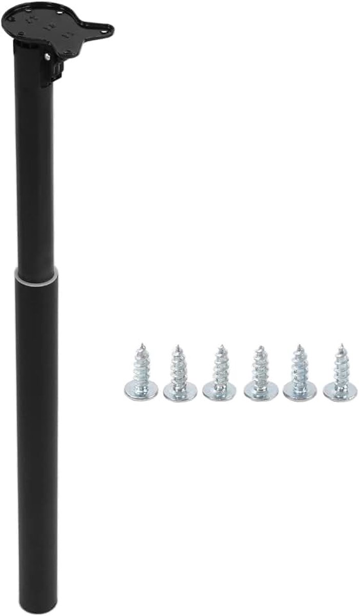Tafelpoot, Fydun RV Accessoires Hoogte Verstelbaar Zwarte Tafelpoot Roestvrij Staal Opvouwbare Tafelhefsteun voor , Caravan, Boot, Jacht