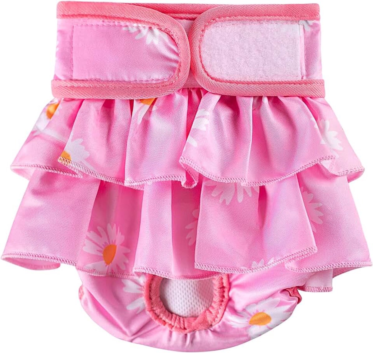 Luiers voor Teven, Hygiënische Onderbroeken voor Loopse Honden, Herbruikbare Hondenluiers, Milieuvriendelijke Absorberende Slipjes (M: 40-55cm, Roze)