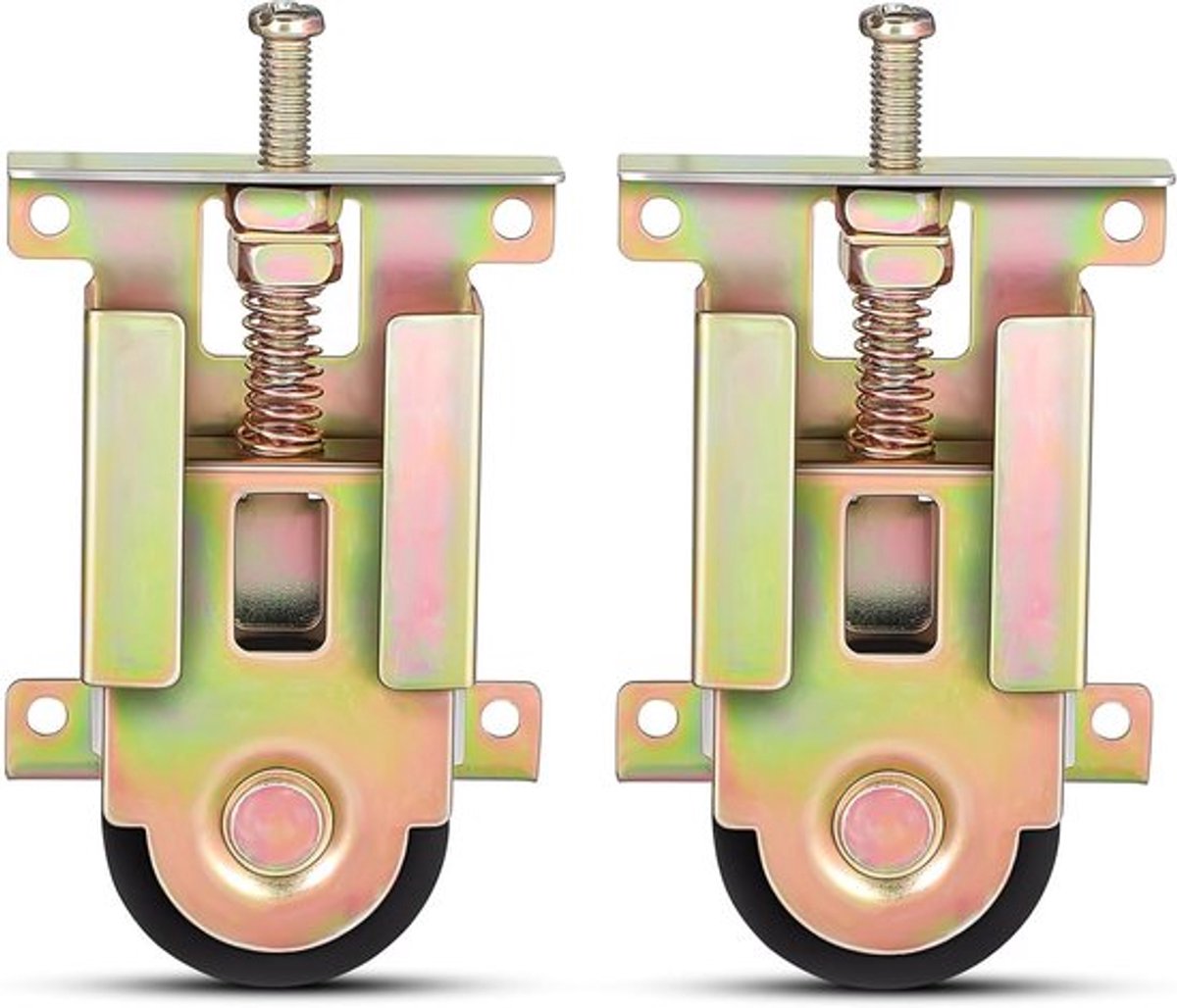 2 stuks schuifdeurwielen voor spiegeldeuren, reservewielen voor houten en metalen frames, duurzaam en eenvoudig te installeren
