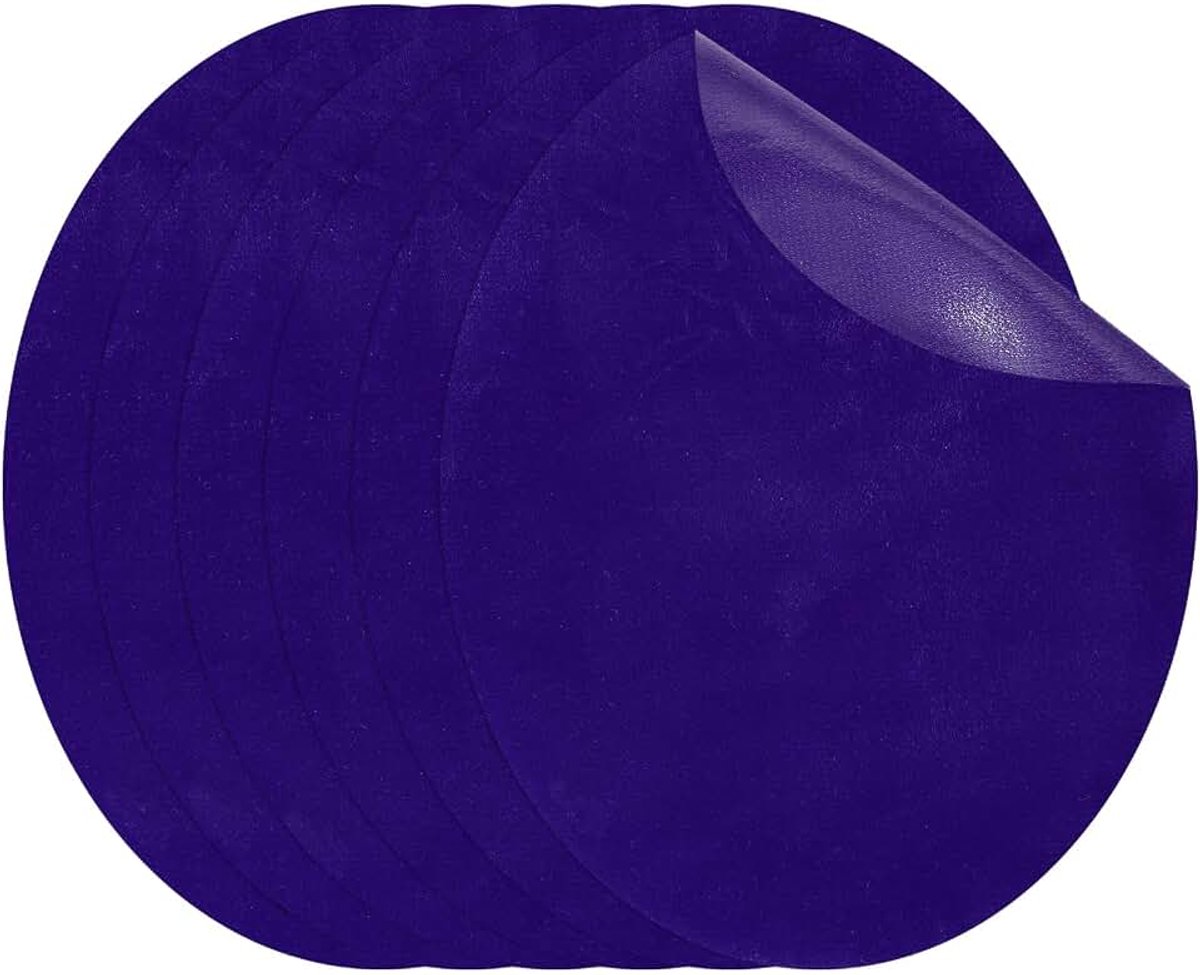 Opstrijkbare patches 11 x 14 cm, 6 stuks ovale elleboogpatches knie-reparatiepatch suède stoffen applicaties voor shirt jeans jas kleding reparatie decoratieset blauw