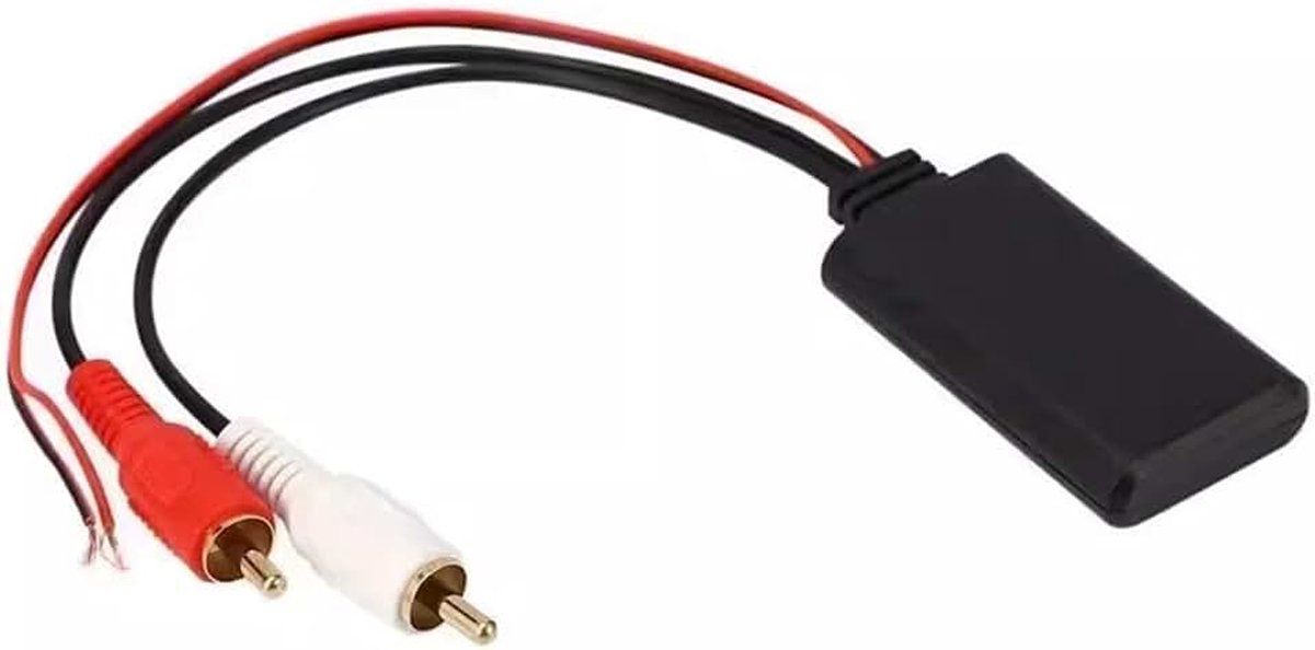2RCA Bluetooth-audio-ontvanger 5V-12V draadloze stereoadapter 10 Mbps 10 m bereik