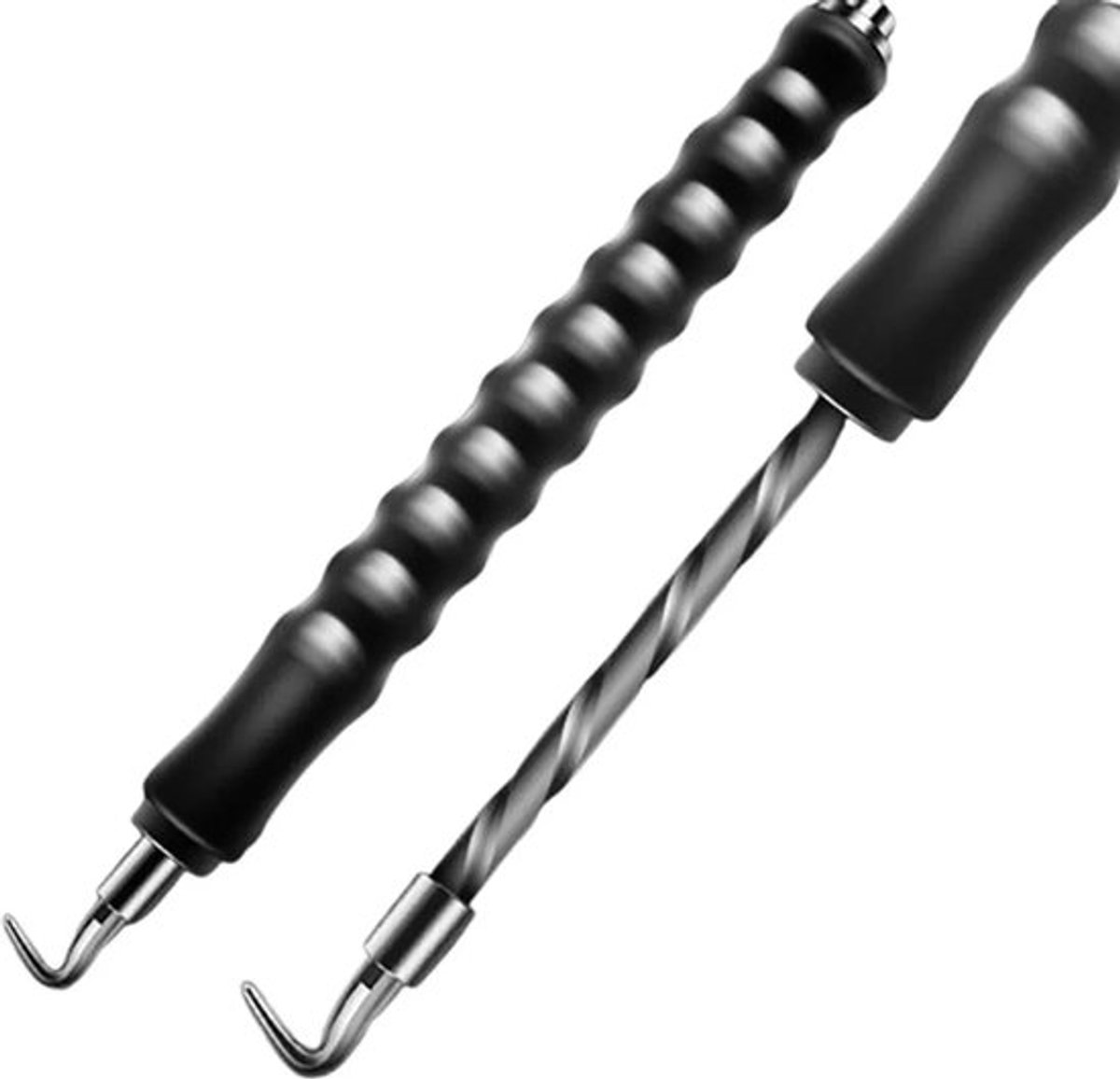Boorbits van 30 cm | Boorbits voor hekwerk | Spiraalboorbits | Handboorbits met automatische terugkeerfunctie | Boorbits met ergonomische handgreep | Zwarte boorbits - Boorgereedschap - Spiraalboorbits