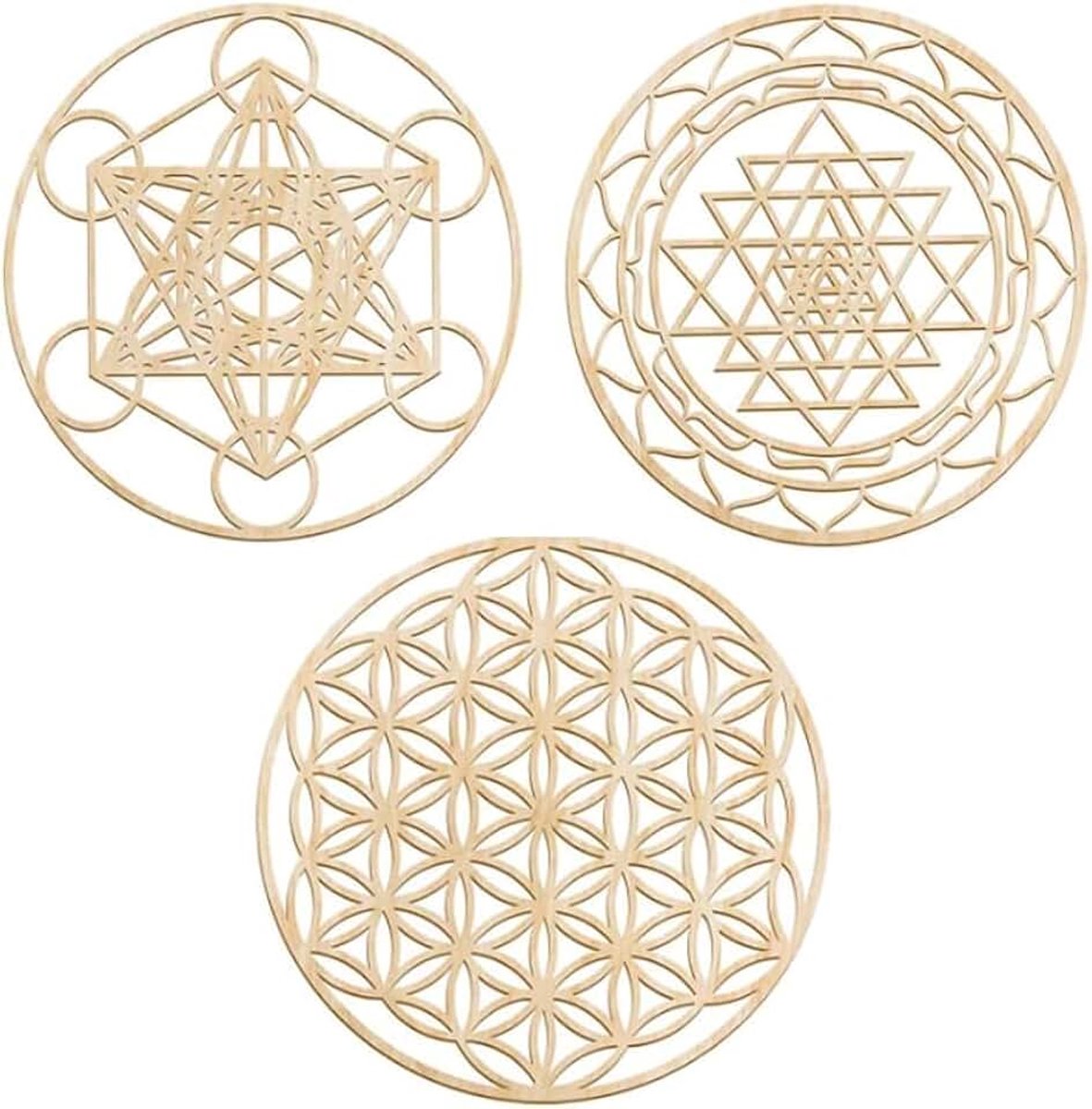 Van het leven muurschildering, muurkunst geometrische muurkunst ornamenten, meditatie chakra wandsculptuur, muurschildering voor yoga meditatieruimte Boeddha harmonisch