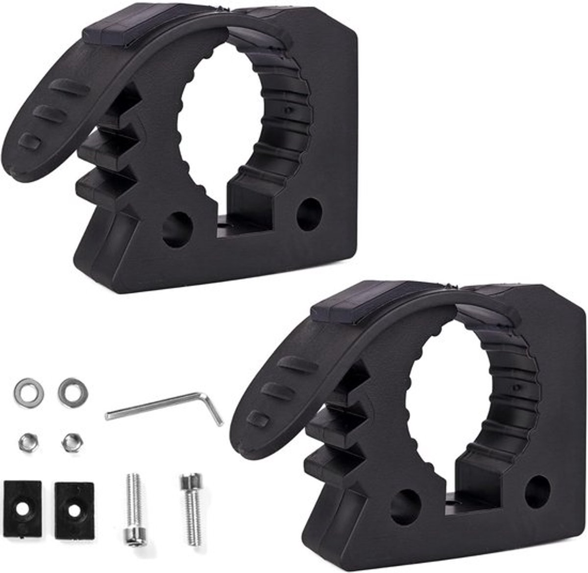 - 2-delige Schep Houder - Snelle Rubber Klem - Universeel Gebruik - Voor Tools 3-4 cm - Handige Accessoire - Stevige Klem - Geschikt voor