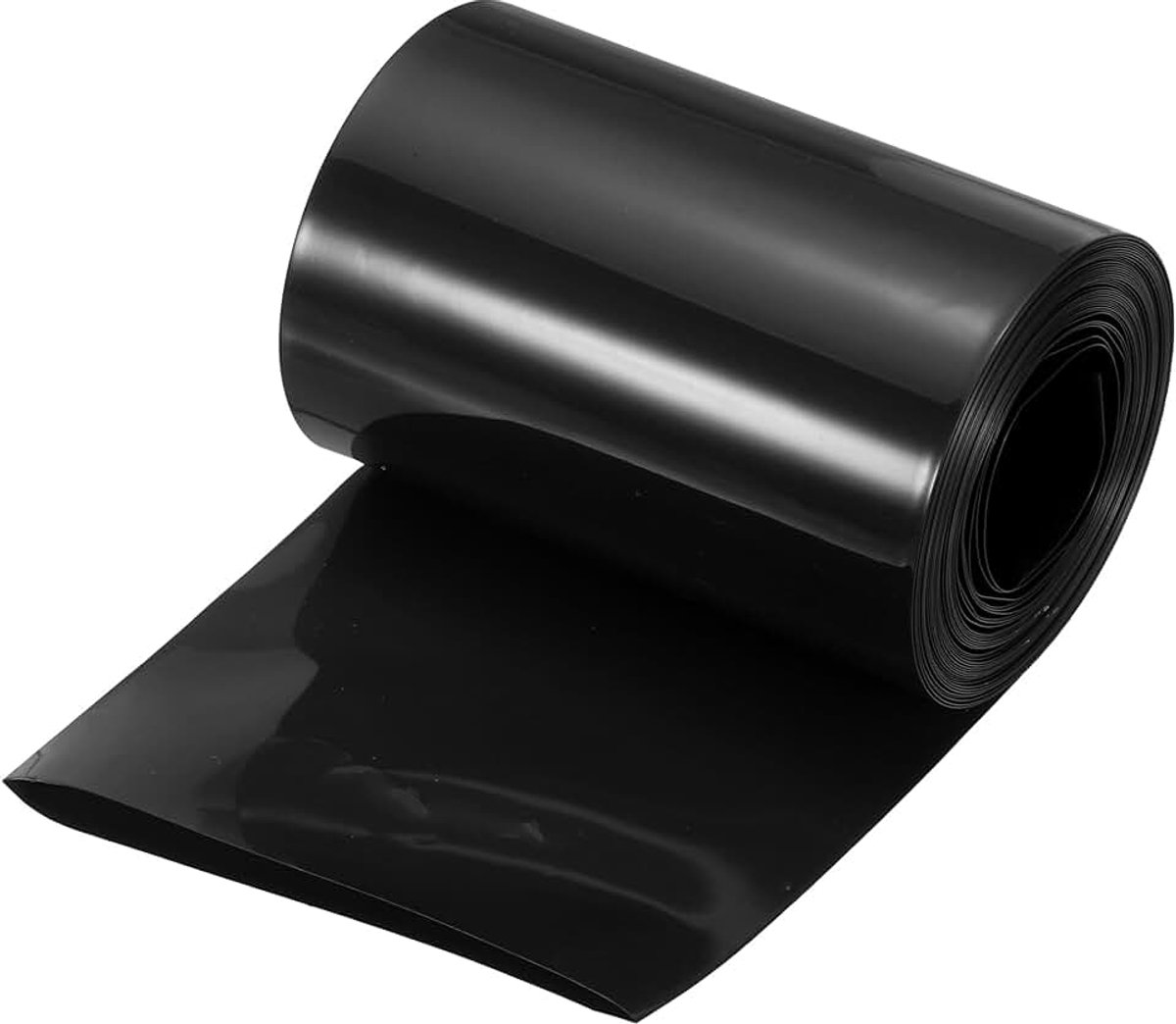 Batterijwikkeling PVC krimpkous diameter 57 mm breedte 90 mm plat 18 voet zwart goede isolatie voor batterijpakket - 5,5 m