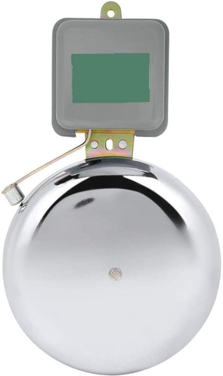 Extra Luide RVS Schoolbel - 150 mm Elektrische Bel voor Alarm en Deurbel, Ideaal voor Fabrieken en Winkels, Weerbestendig en Multifunctioneel
