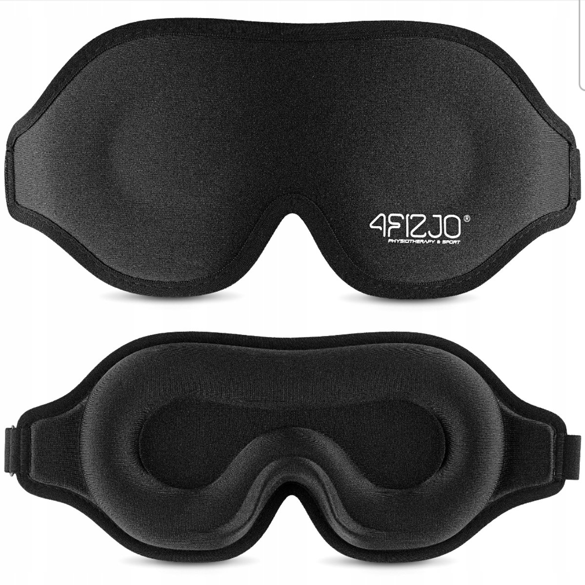 3D Slaapmasker – Oogmasker voor Slapen – 100% Verduisterend – Verstelbaar – Zwart – Reis Slaapmasker van Memory Foam