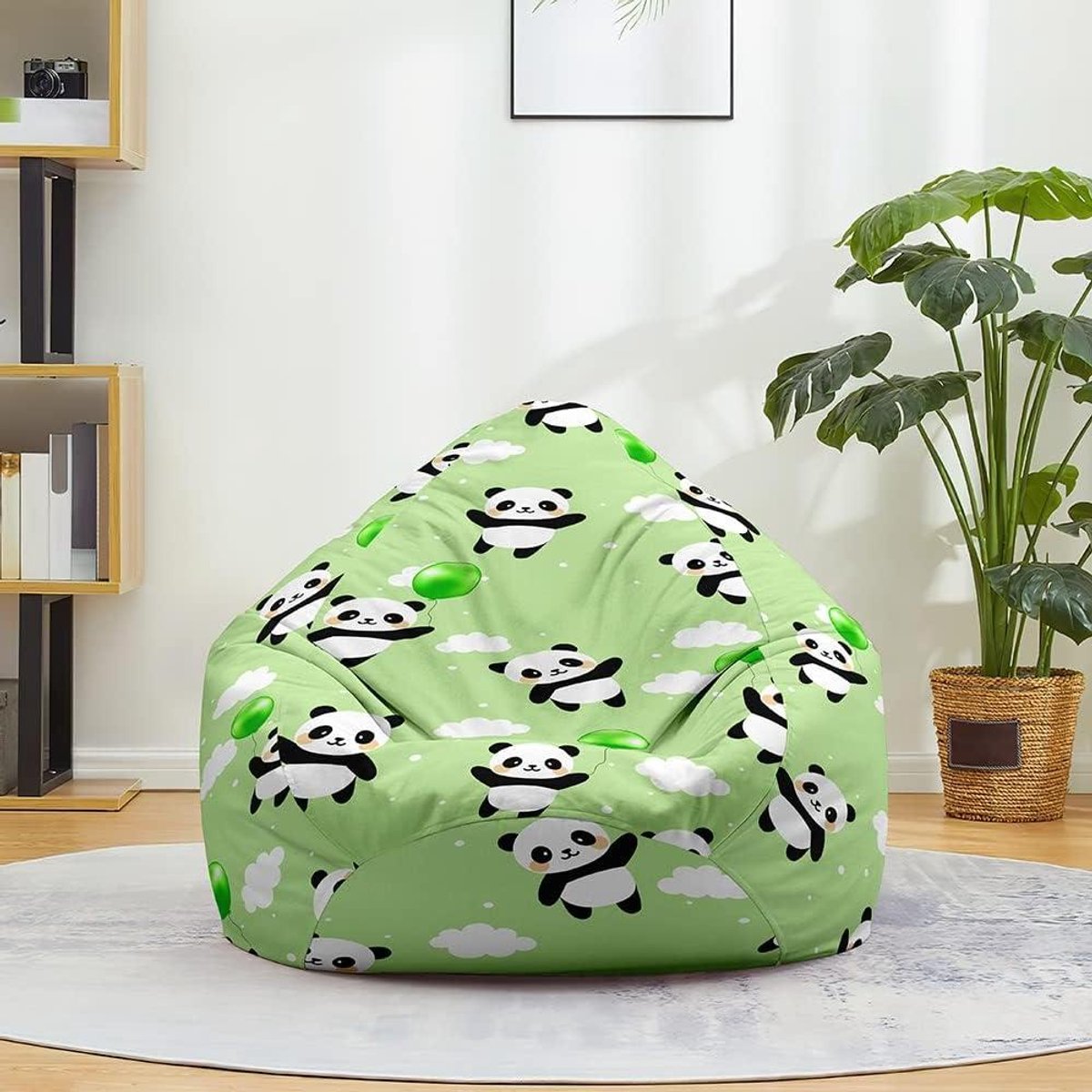 Zitzakhoes - Lui Sofa - Speelgoed Opbergen - 2-in-1 Ontwerp - 90x110cm - Groene Ballon