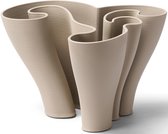 Studio RAR Vaas Blossom Small - Vaas keramiek - Taupe - H 18,5 cm
