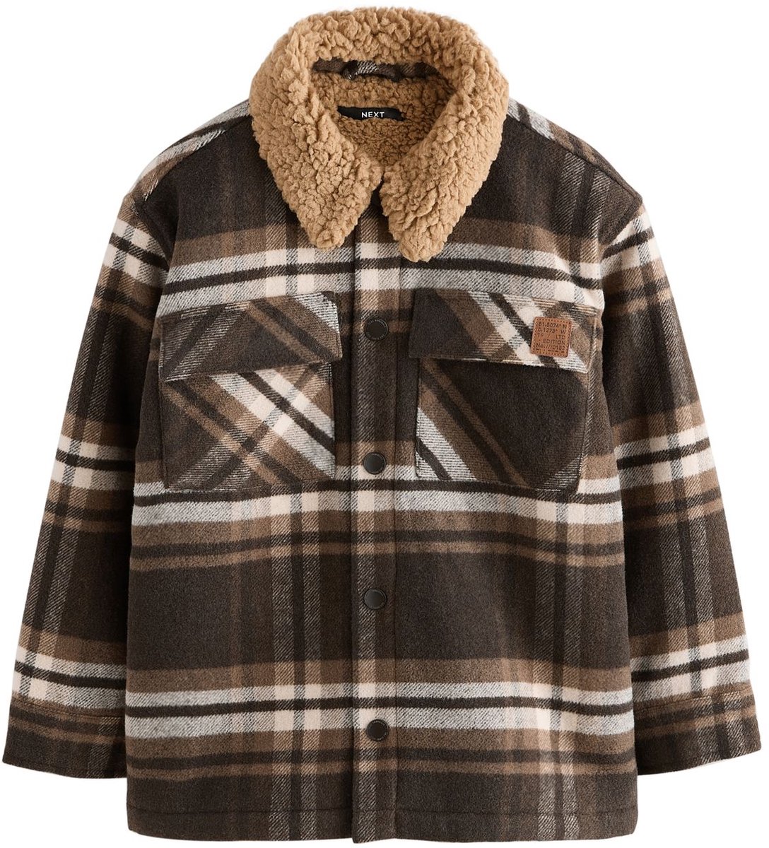 Next - Jongens - Shacket met borgvoering - Bruin