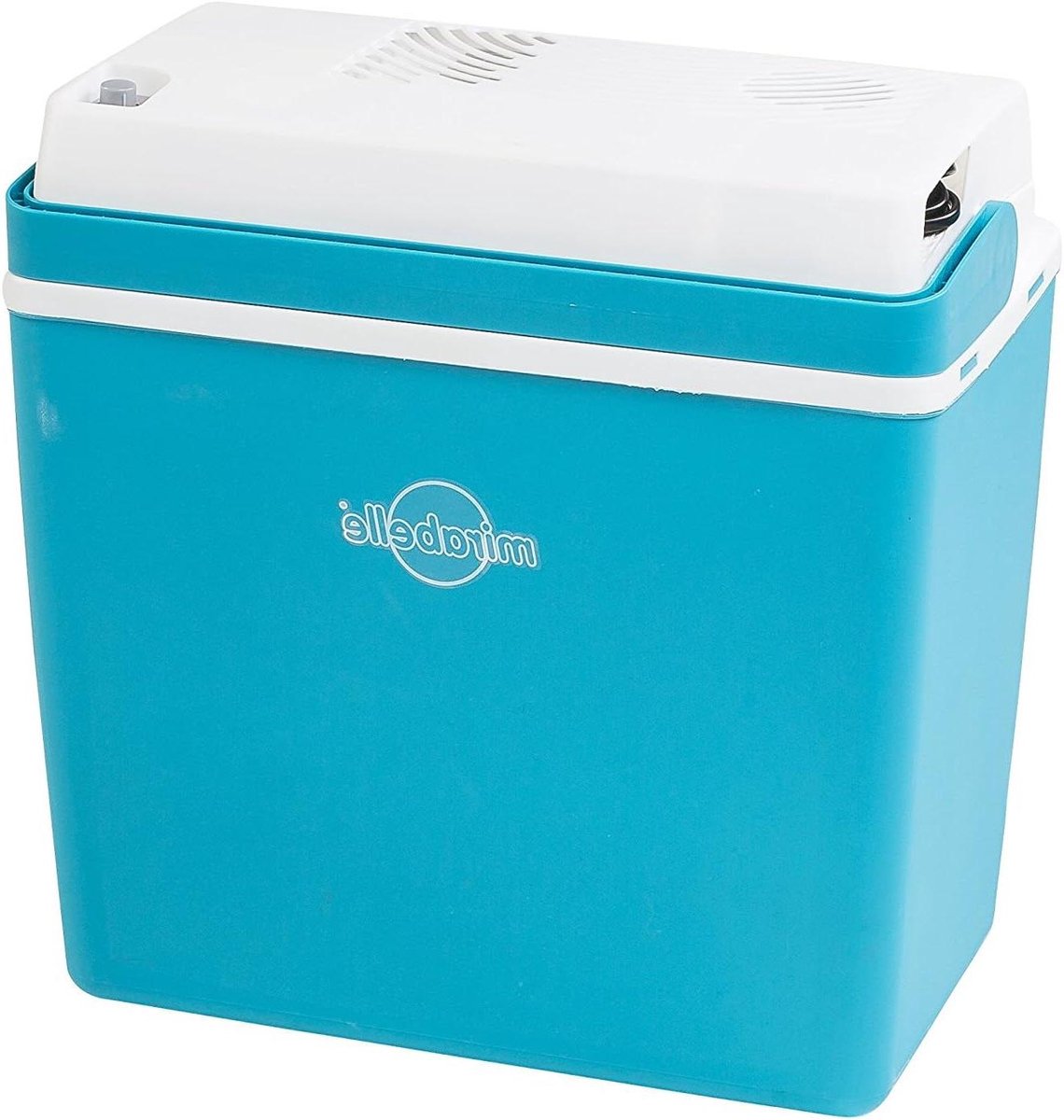 Elektrische Koelbox - Koelbox Auto Camping Koelbox - Buitenactiviteiten - 14°C Onder Omgevingstemperatuur - 21 Liter - Blauw Wit