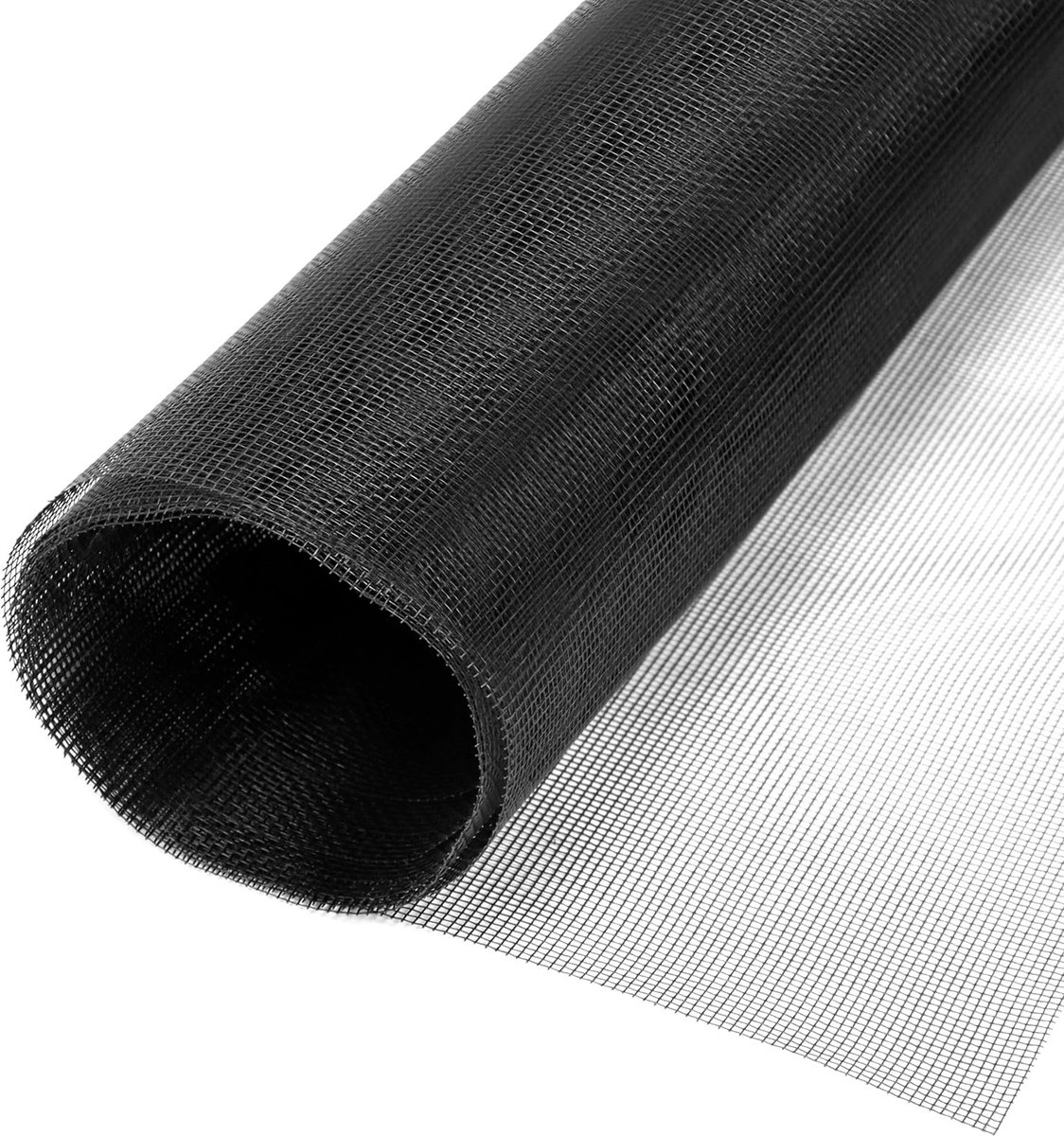 Raamhor 200 x 200 cm - glasvezel vliegengaas - zwart - houdt frisse lucht binnen - SnelShoppen