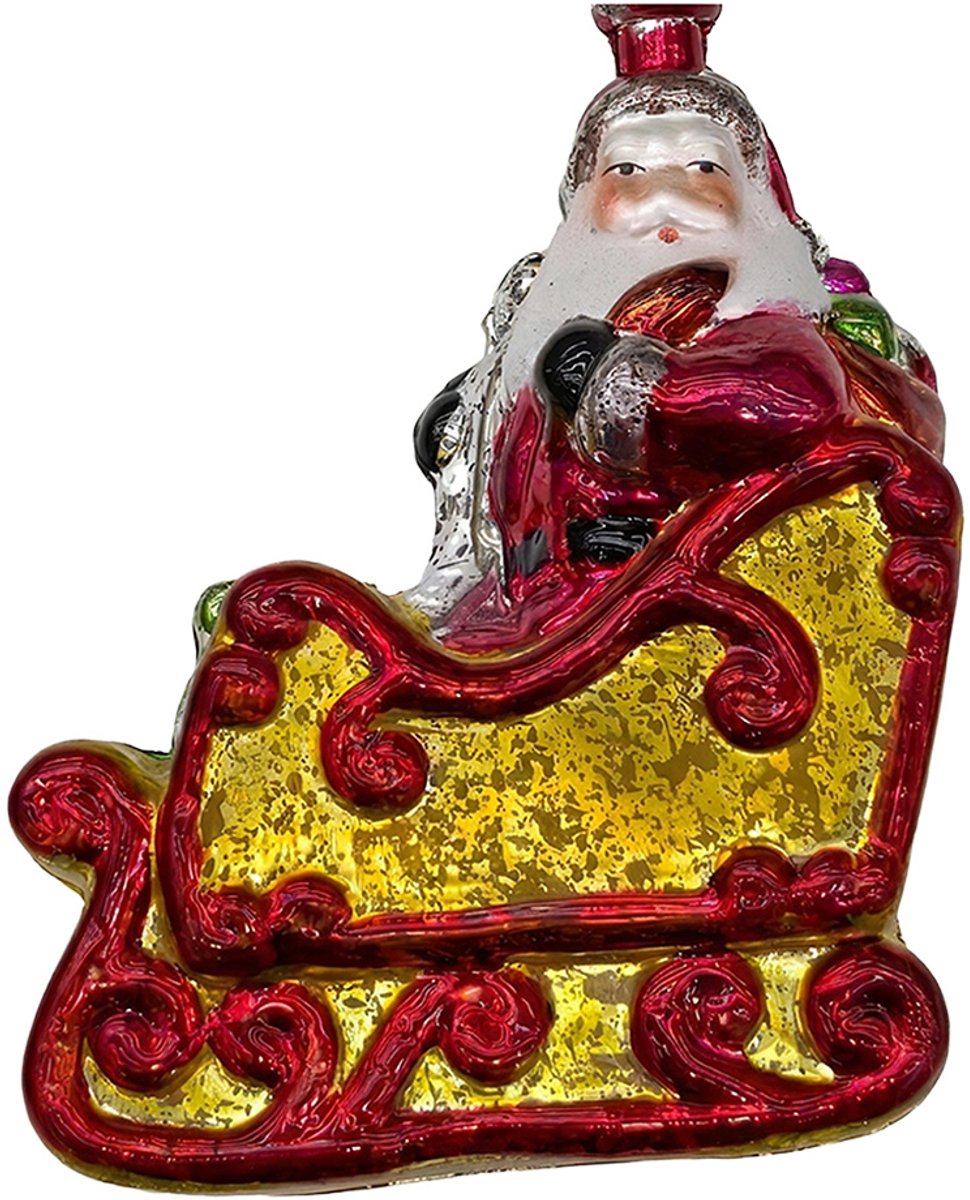 Clayre & Eef Kersthanger Slee Goudkleurig Kunststof