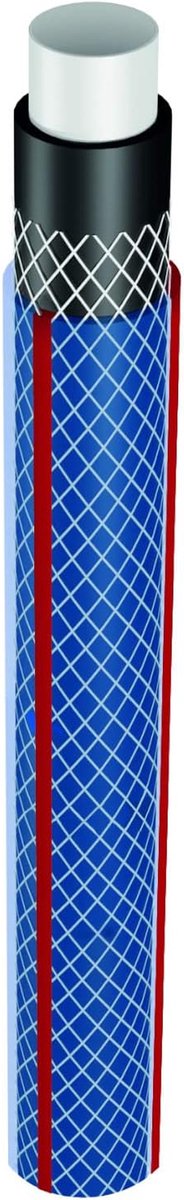 Waterslang - Flexibele slang - Tuin bewateren - 4-laags UV-bestendig - 50 meter - Blauw